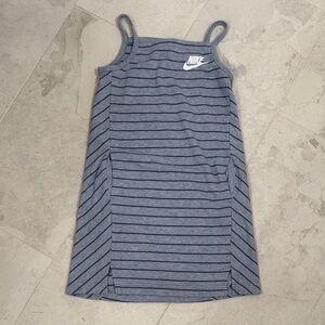 Nike Kids girls tennis  Blue Striped Dress